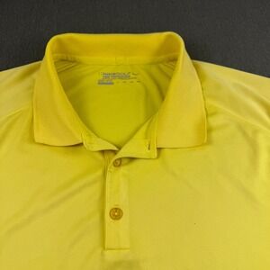 Nike Golf Tour Performance Dri-FIT Polo Shirt Mens XXL Yellow Short Sleeve